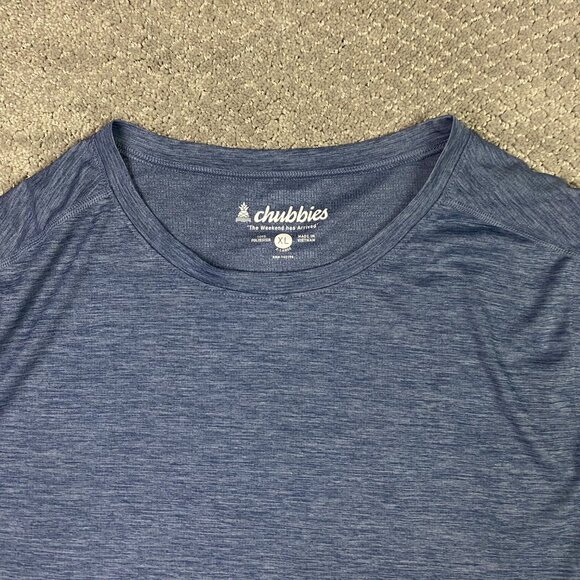Chubbies Ultimate Tee Shirt Men's XL Blue Performance Gym Running - Picture 2 of 10